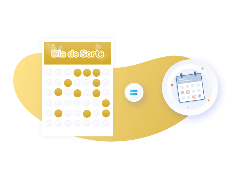 Ganhos multiplicados da Dia de Sorte Dia de Sorte